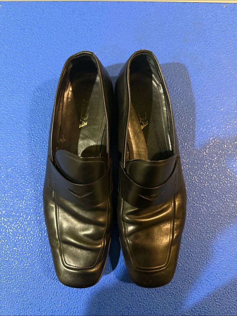 Prada Square Toes Penny Loafers. - Picture 2 of 6